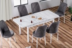 Spring Masa Sandalye Takımı Gri